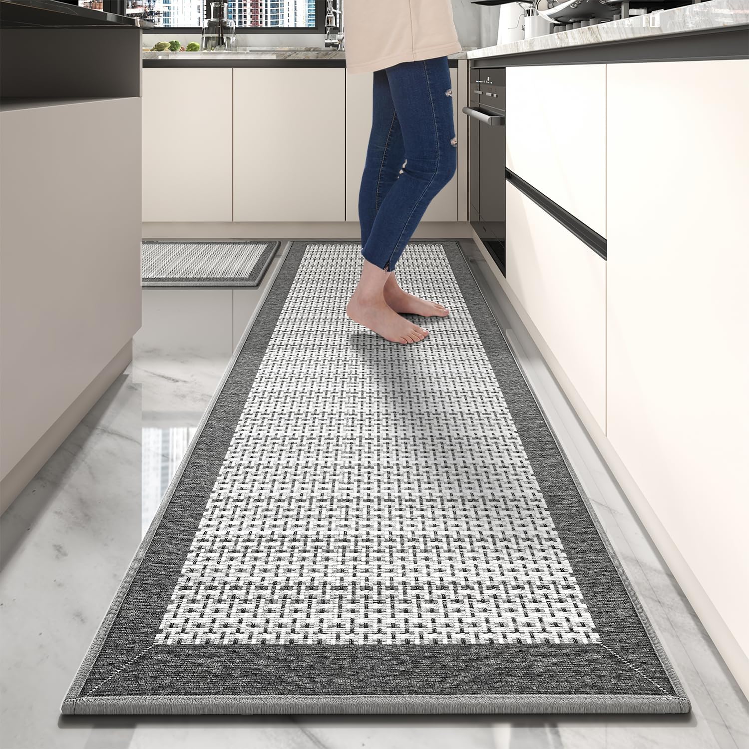 PADOOR Non Slip Kitchen Rugs Set of 2 for Safety and Style