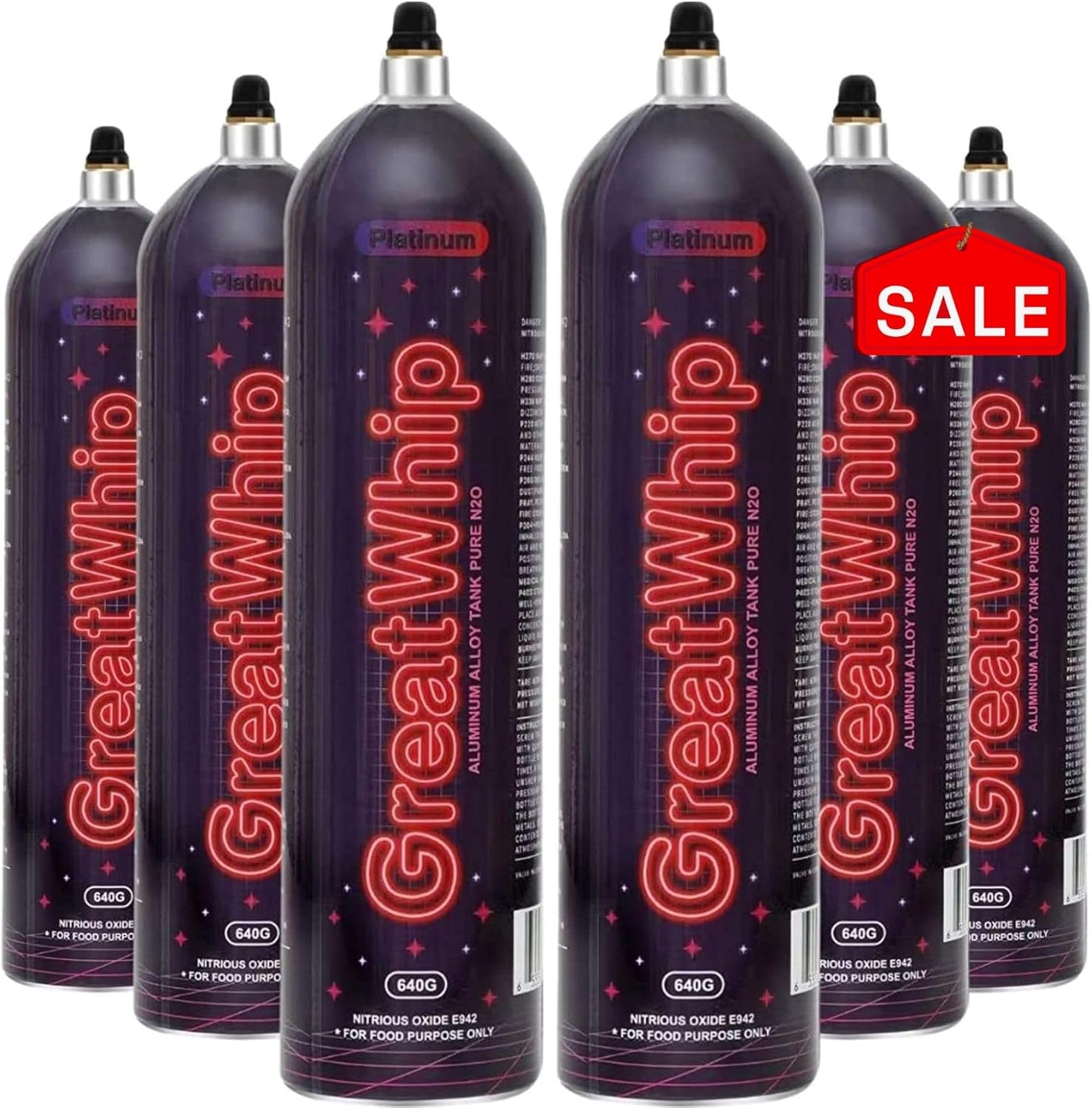 Lightest Aluminum Whipped Cream Chargers by GreatWhip