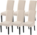SearchI Jacquard Dining Room Chair Covers Set of 6 - Stretch, Washable