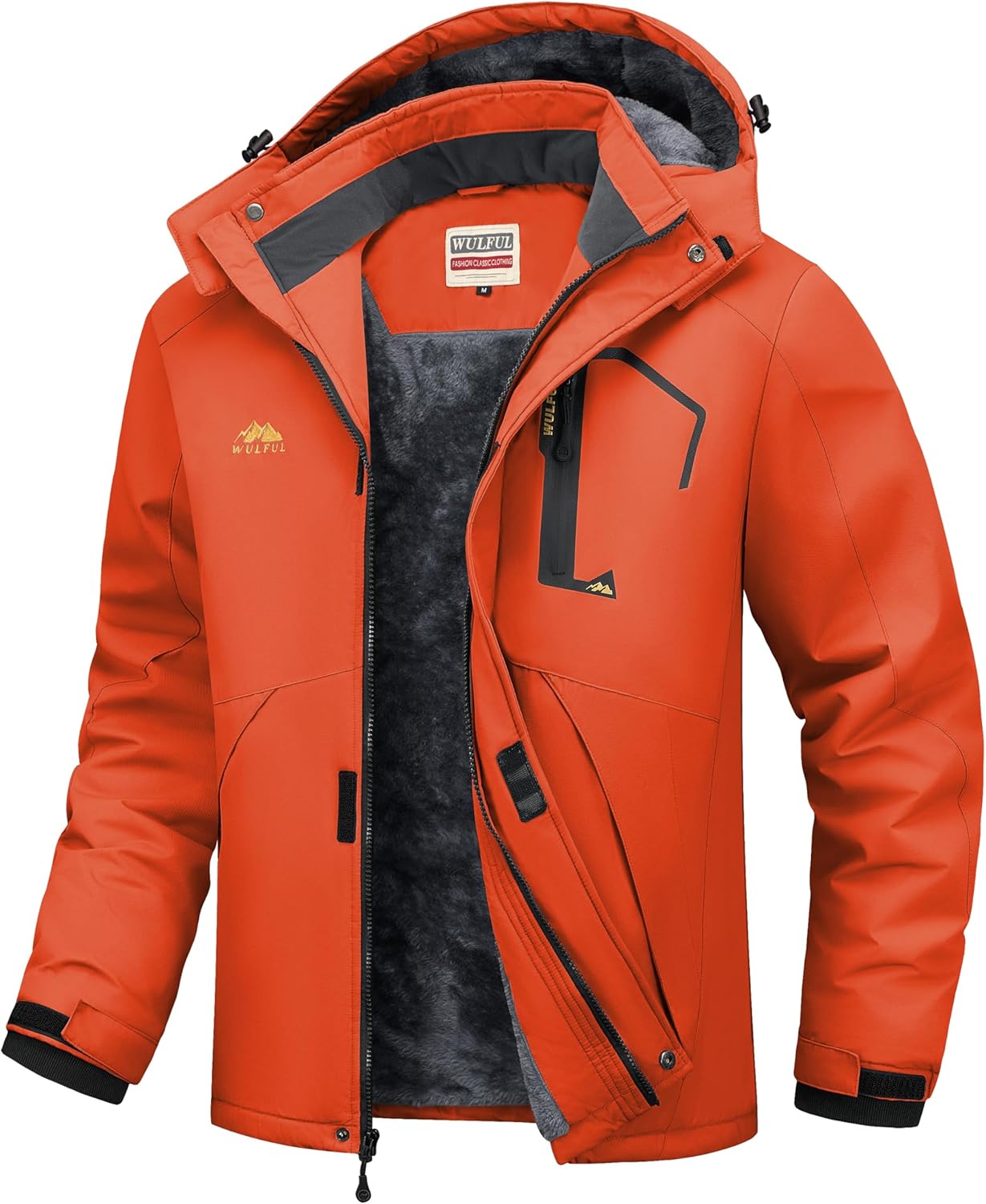 WULFUL Men's Ski Jackets for Winter Sports and Outdoor Activities