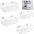 Barydat 4 Pcs Slatwall Basket Set - Ventilated Metal Wall Bins