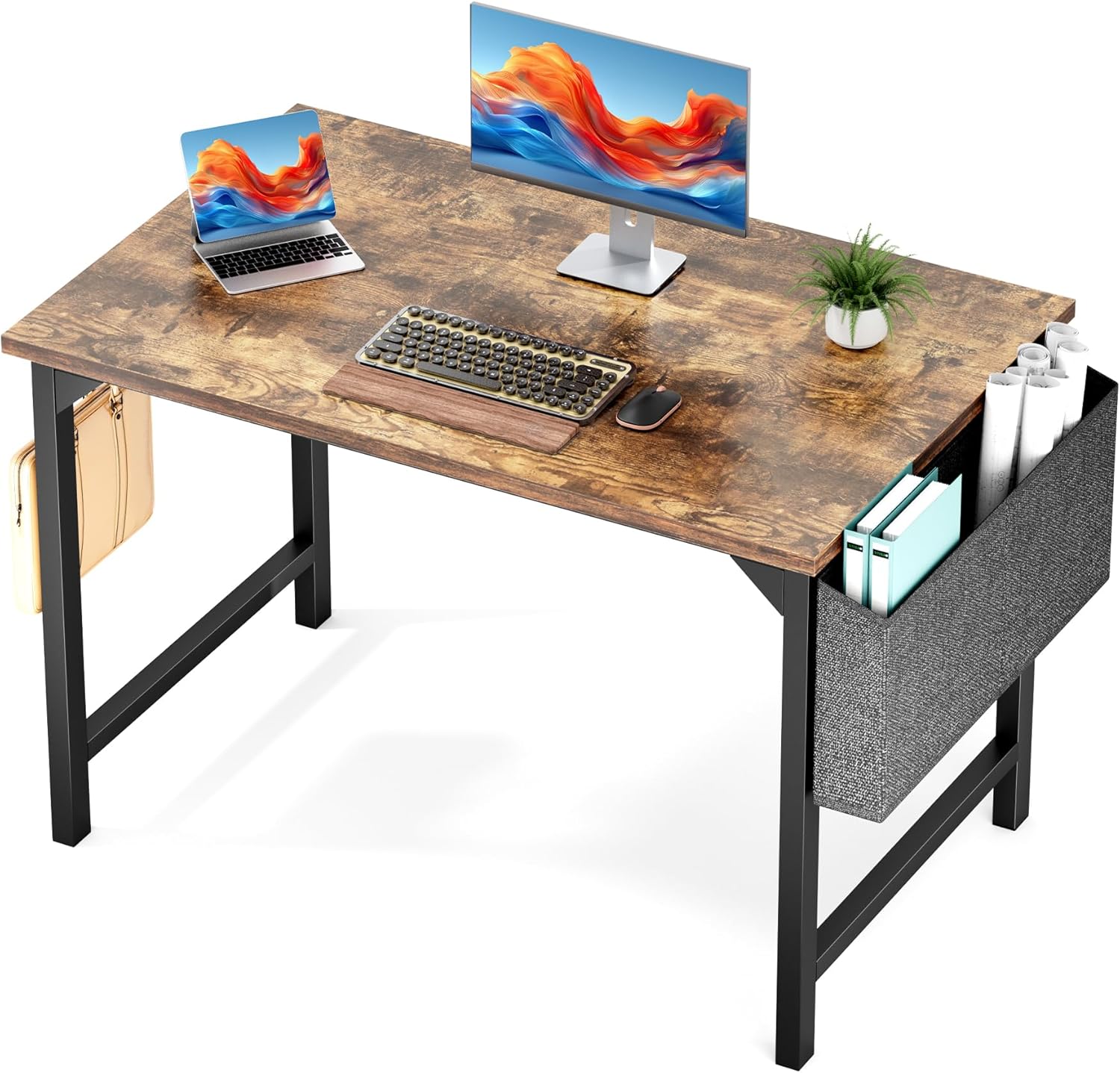 OLIXIS 40 Inch Computer Office Desk for Small Spaces Review