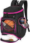 Basketball Backpack Large Sports Bag with Ball and Shoe Compartments