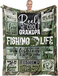 Fishing Gifts for Grandpa Birthday Throw Blanket 60in x 50in - Cozy