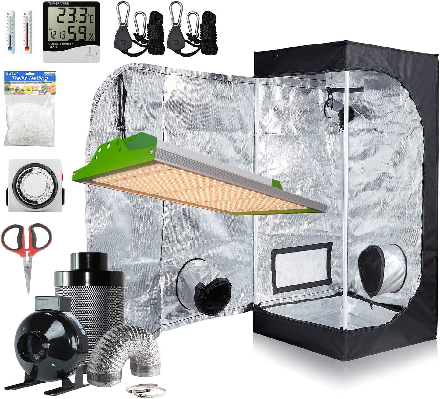 Hydro Plus 100W LED Grow Kit - Compact & Effective!