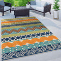 Multi Marbella Boho Indoor/Outdoor Area Rug 7ft 10in x 10ft