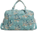 Vera Bradley Women's Cotton Weekender Travel Bag for Stylish Travel