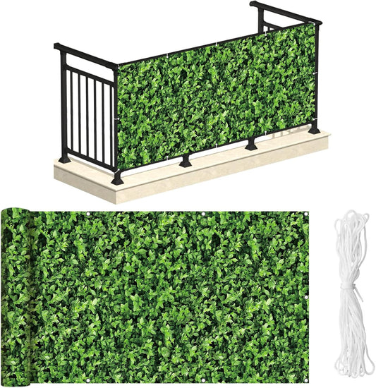 Naimorui PVC Balcony Privacy Screen for Stylish Outdoor Spaces