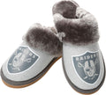 Womens NFL Team Logo Glitter Open Back Moccasin - Cozy Fashion