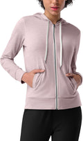 Pioneer Camp Women's Full Zip Up Workout Hoodie - Lightweight Comfort