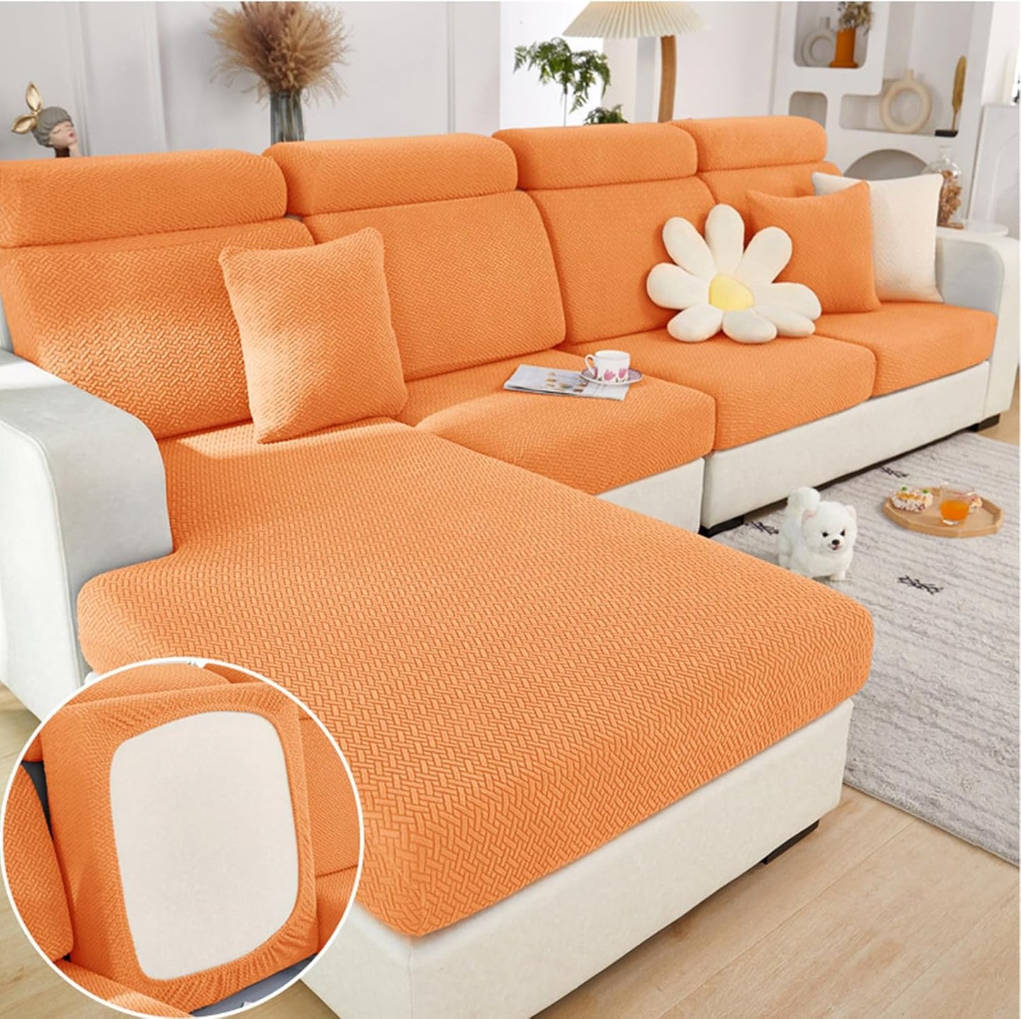 Couch Cushion Covers for Sofa Protection and Style by Yoovat