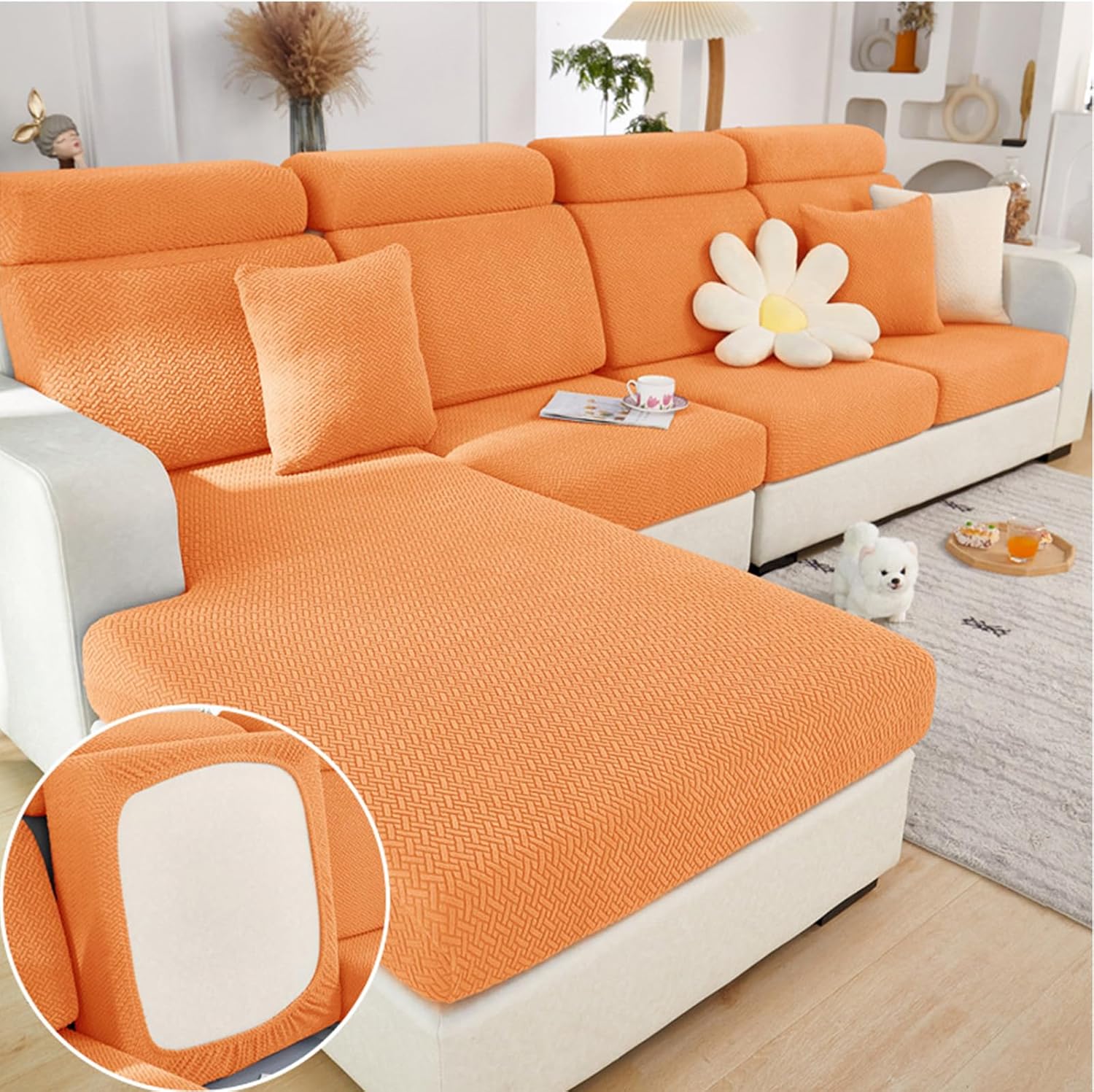 Couch Cushion Covers for Sofa Protection and Style by Yoovat