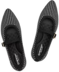 Women's Mesh Knit Mary Jane Flats Pointed Toe - Lightweight Comfort