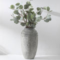 Large Ceramic Rustic Vase 12.87 in Tall Vintage Farmhouse Vase