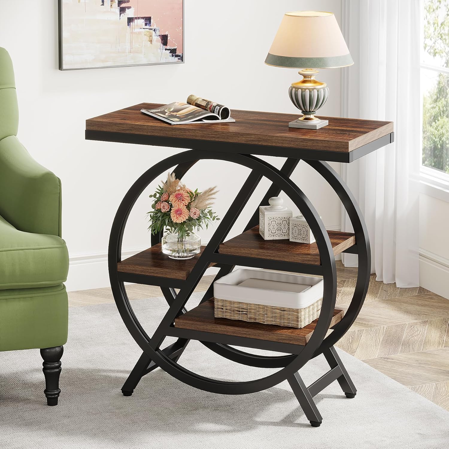 Tribesigns 3-Tier End Table with Storage for Living Room