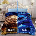Korean Faux Mink Blanket - 2-Ply Thick Reversible Plush Queen