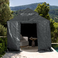 Domi 8 ft x 8 ft Universal Winter Gazebo Cover - Weather Shield