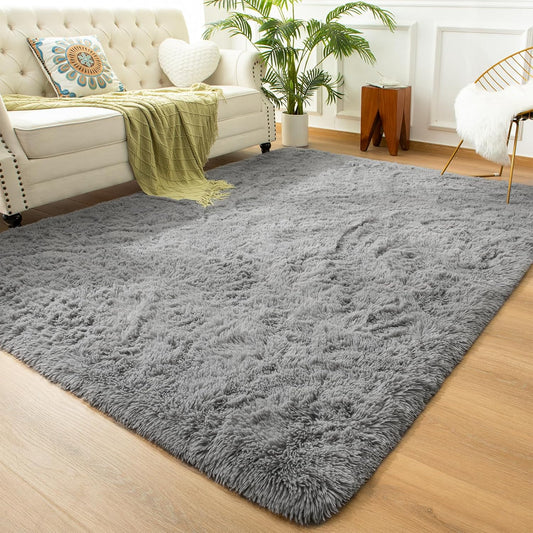 Andecor Soft Fluffy Bedroom Rugs for Kids and Living Rooms