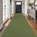 Braided Runner Rug 3x16 Ft Washable Runner - Non Slip Hallway Carpet