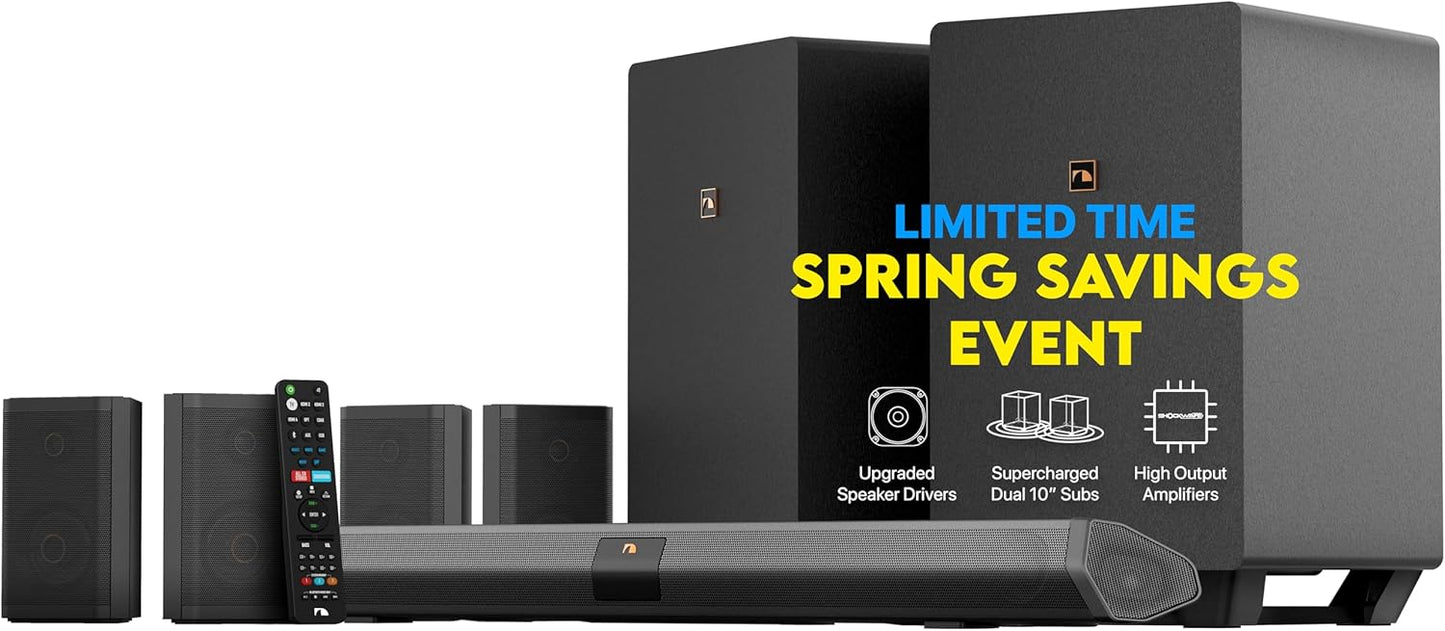 Nakamichi Ultra Soundbar: Immersive 3D Audio & Deep Bass