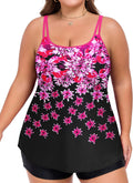 Women's Flowy Tankini Top Only - Modest Loose Fit Plus Size