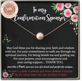 Confirmation Sponsor Gifts for Women Pearl Necklace - 14K Rose