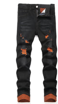 Men's Slim Fit Stretch Jeans Ripped Skinny Jeans - Slim Comfort