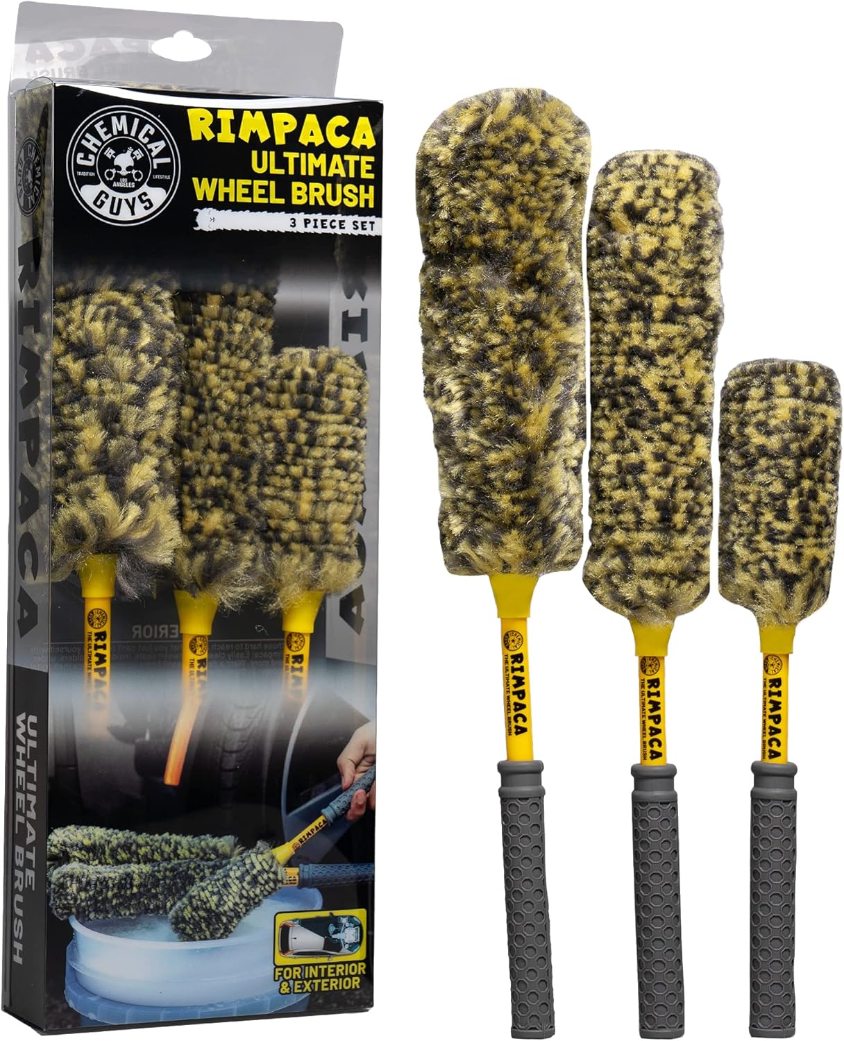Rimpaca Ultimate Wheel Brush Set for Safe Car Cleaning