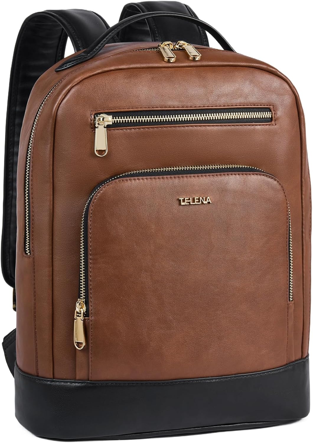 Telena Leather Laptop Backpack for Work and Business Use