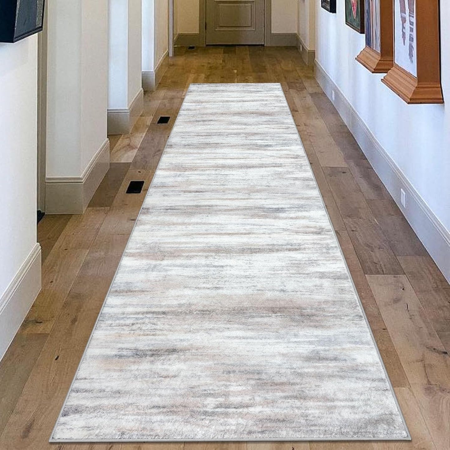 KOZYFLY Modern Abstract Kitchen Runner Rug - Stylish and Durable