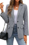 ELLEVEN Women's Houndstooth Boyfriend Blazer - Tailored Workwear