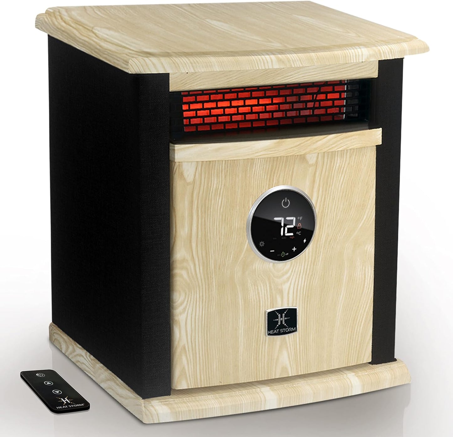 1500W Infrared Quartz Heater, Remote Control, Modern Design