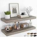 36In Floating Shelves for Wall 2 Pack - Rustic Grey Storage Solution