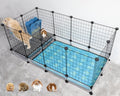 Rabbit Cage with Litter & Liner 48x24x20in - Easy Clean Small Animal