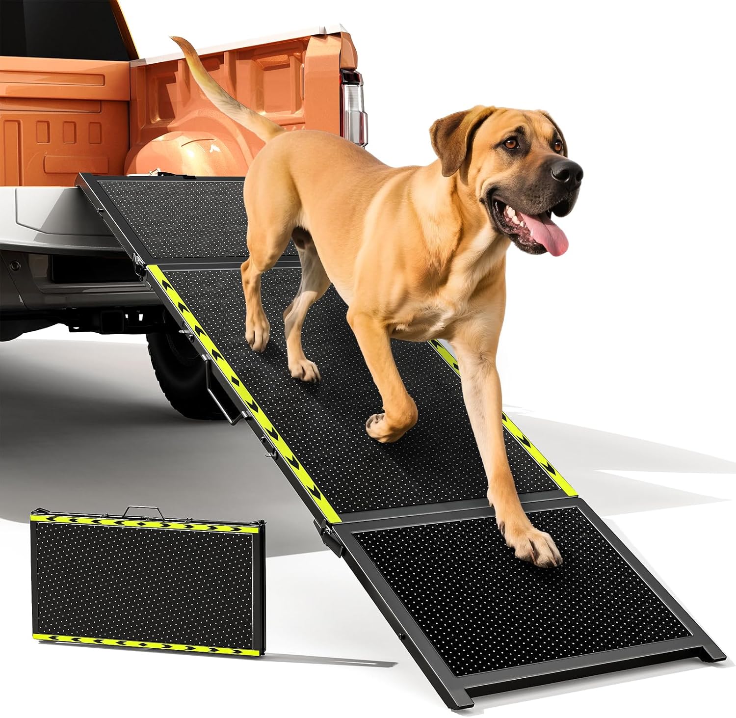 74in Long Dog Ramp for Car - Extra Wide Lightweight Pet Ramp