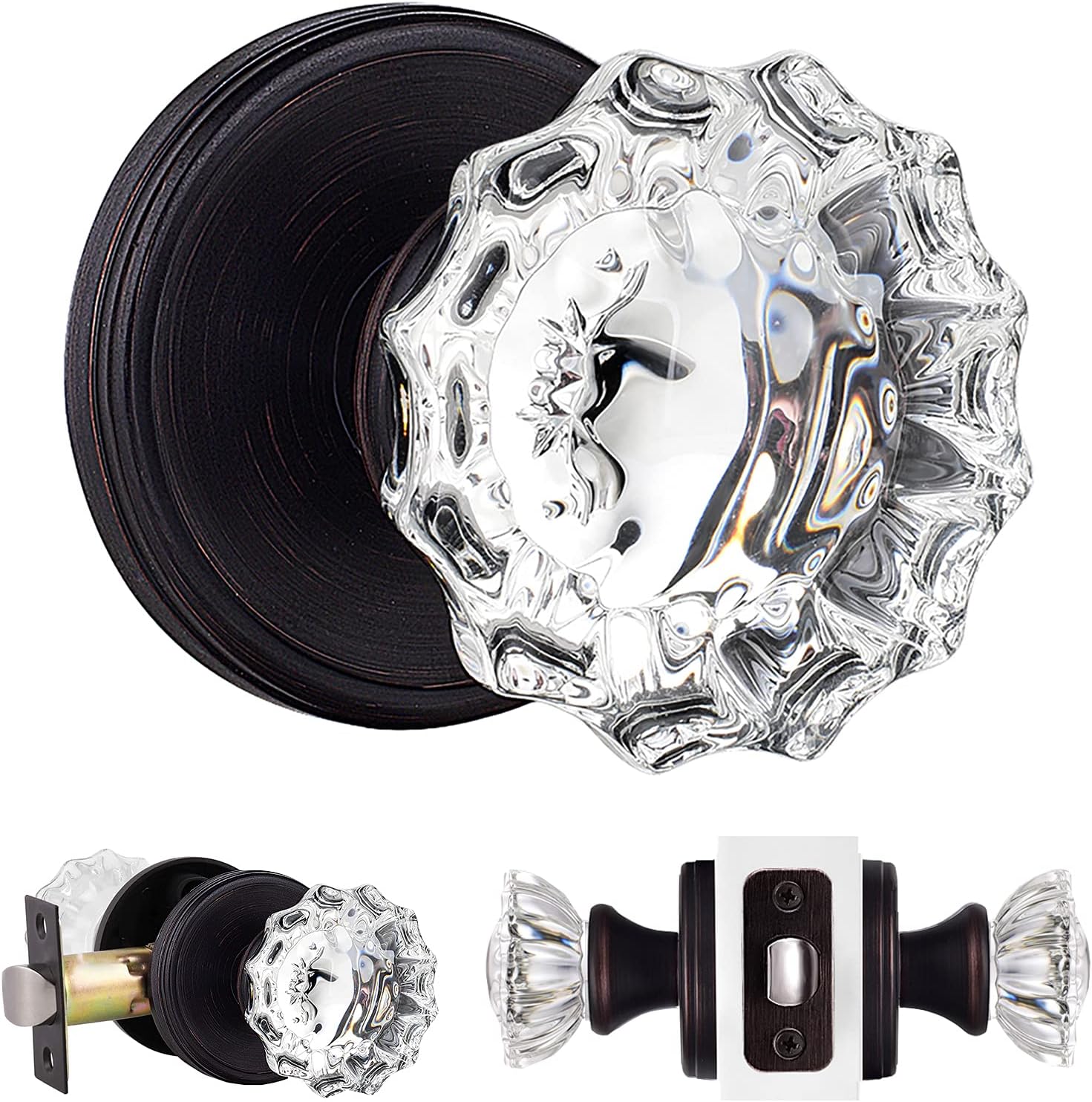 Crystal Door Knobs Interior for Hall and Closet - Stylish Upgrade