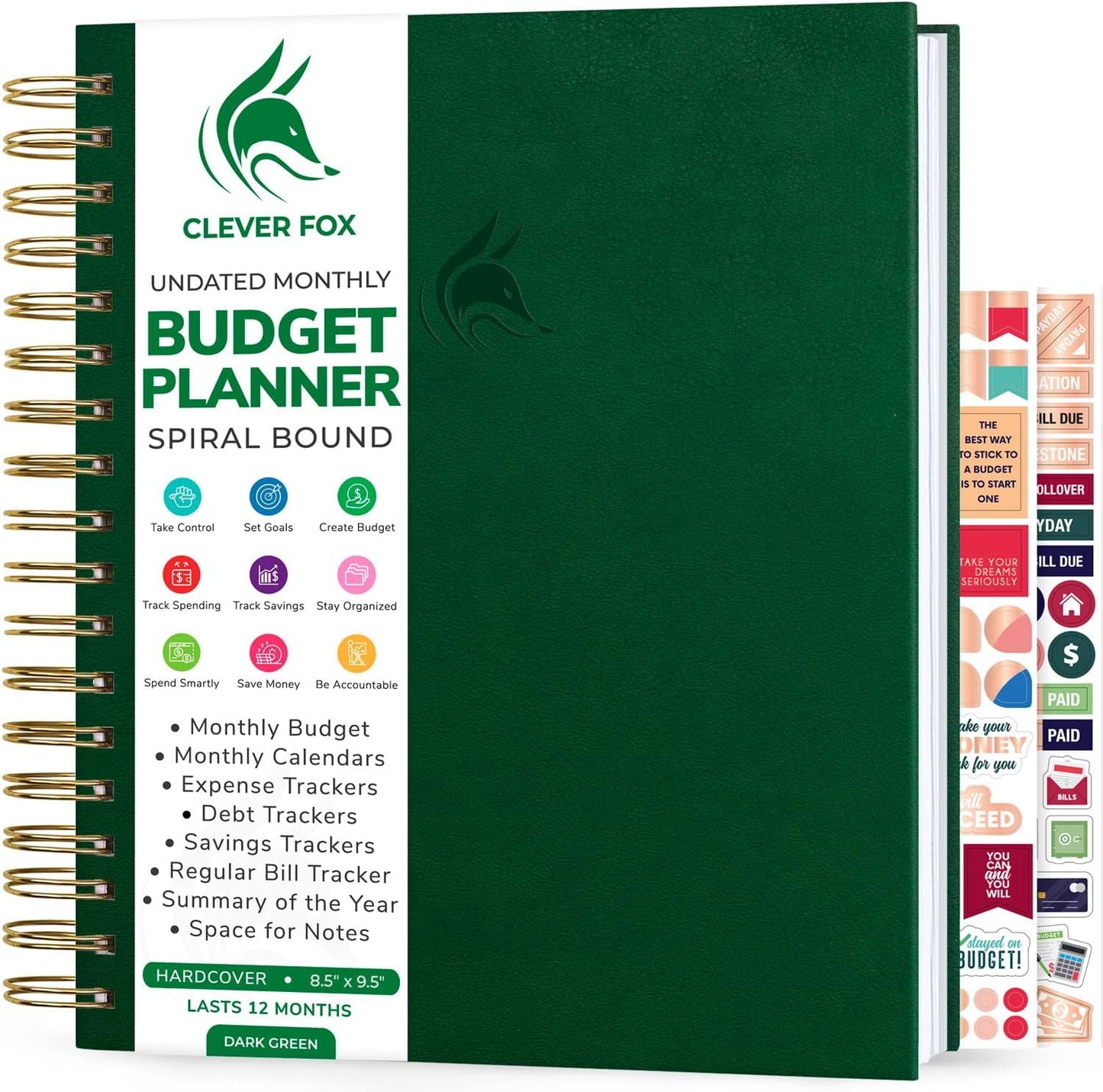 Clever Fox Budget Planner: Monthly Financial Journal & Tracker