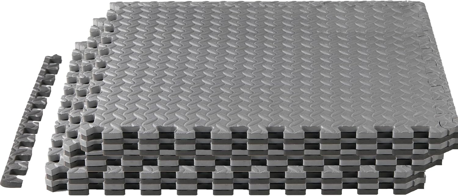 Yes4All Puzzle Exercise Mat for Home Gym - EVA Foam Tiles