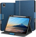 iPad Pro 12.9 Case 2022/2021/2020/2018 - Blue Vegan Leather