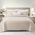 Exclusivo Mezcla Soft Quilt Set King Size 3-Piece - Lightweight Grid