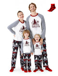 Family Christmas Pjs Matching Sets Holiday Jammies - Cozy Plaid Socks