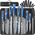Dfito Chef Knife Set 9-Piece with Roll Bag - Professional Kitchen Set