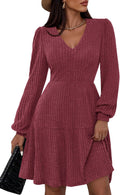 PRETTYGARDEN Womens Sweater Dress 2025 - Flattering Ribbed Fit