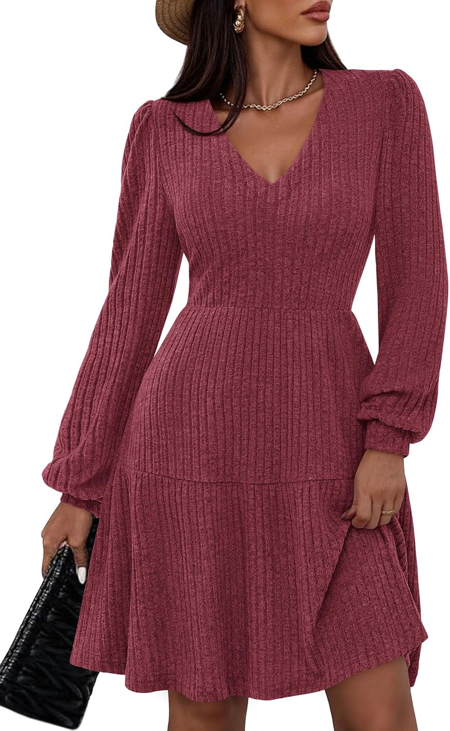 PRETTYGARDEN Womens Sweater Dress for Fall 2025 with Pockets