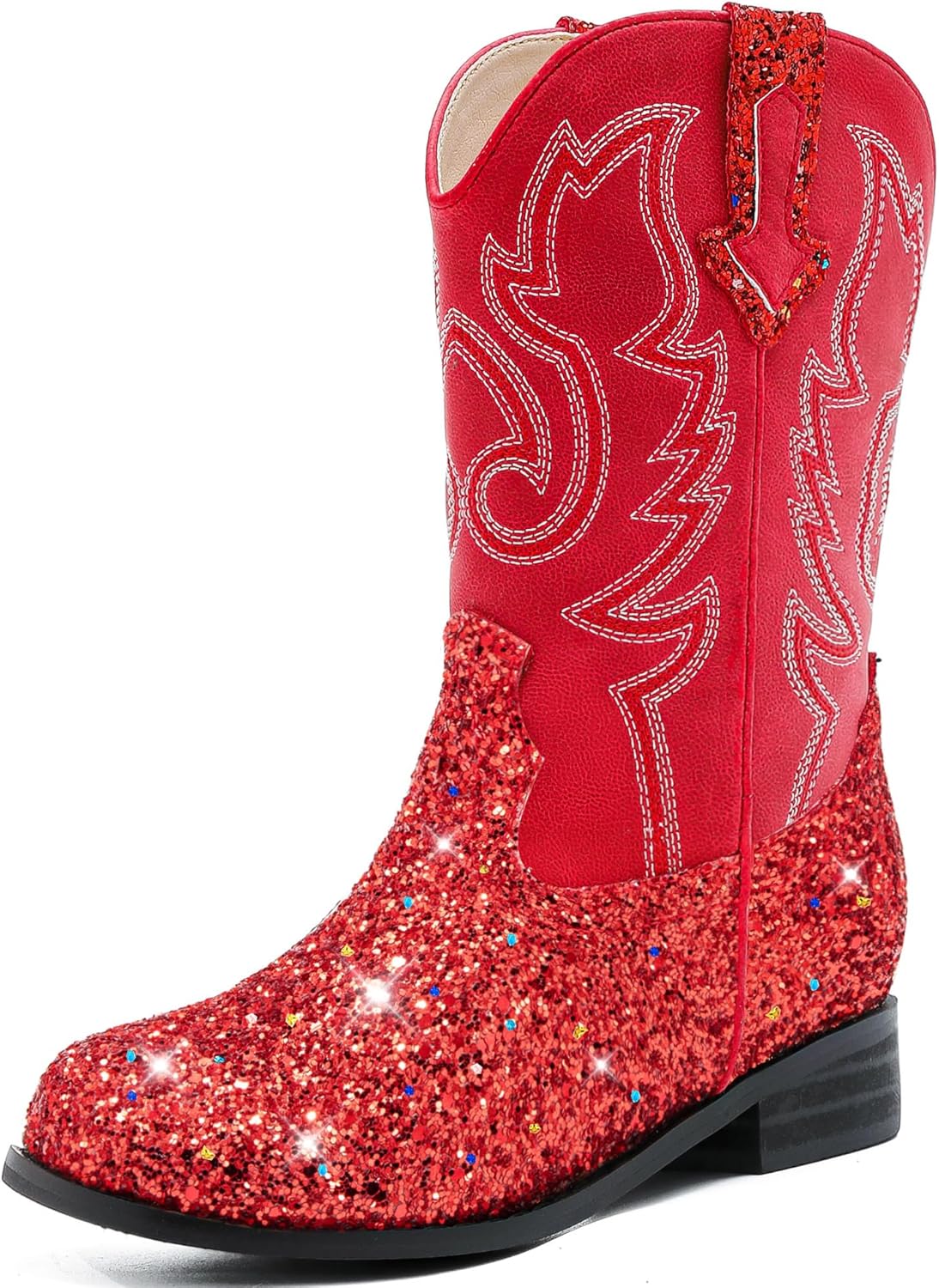 Girls Cowgirl Boots Glitter Toddler Cowboy Boot for Kids