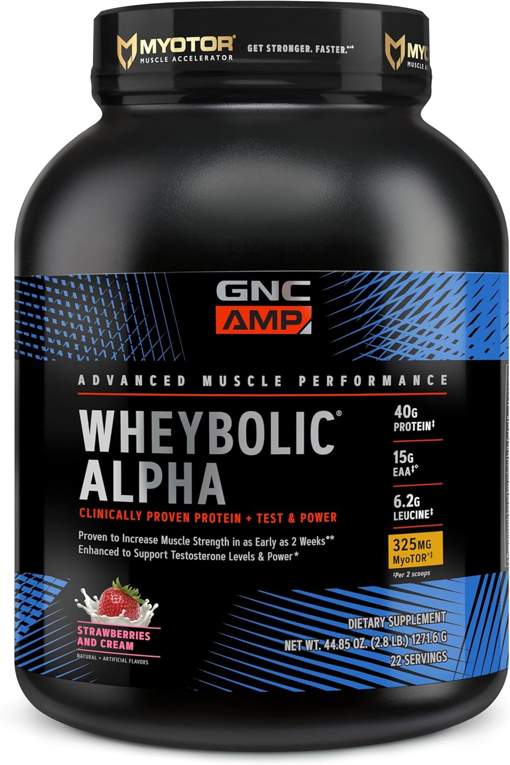 GNC AMP Wheybolic Alpha Protein for Strength and Recovery