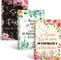 3 Pack Spanish Christian Notebooks for Women A5 Floral Cross