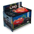 Delta Children Deluxe Toy Box Disney/Pixar Cars - Safe, Durable