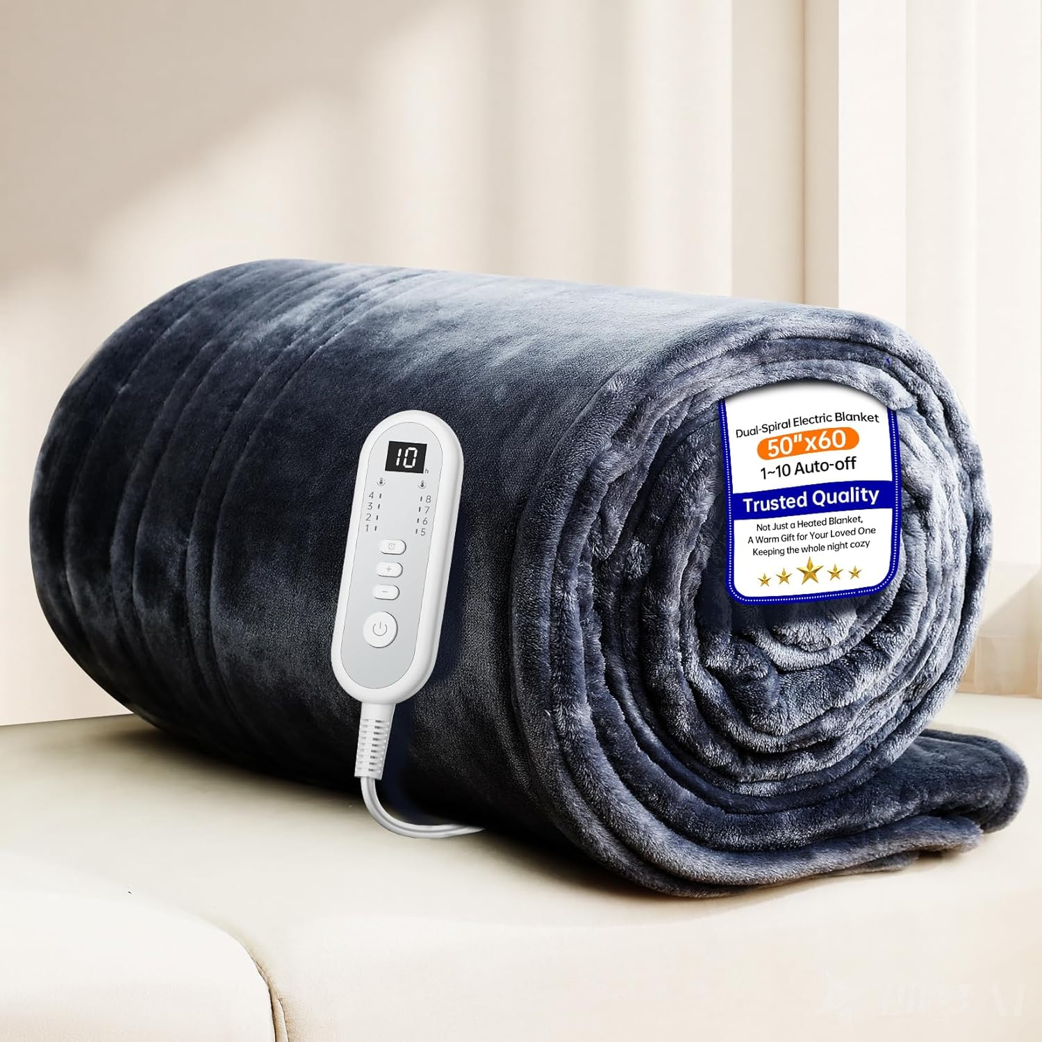 Heated Blanket Throw with Fast Heating Levels & Auto Shut-Off