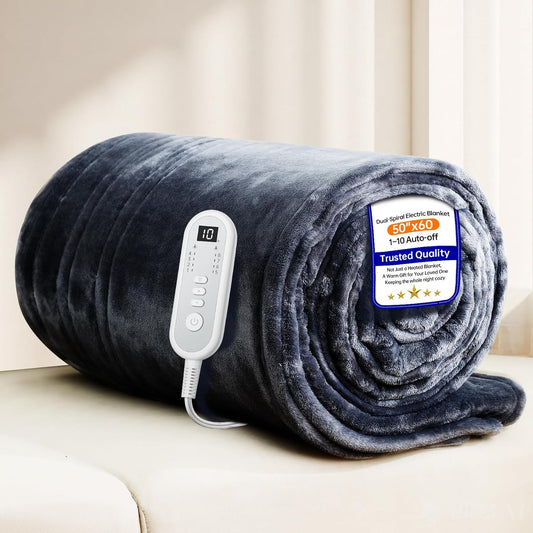 Heated Blanket Throw with Fast Heating Levels & Auto Shut-Off